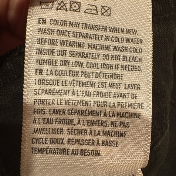 American Eagle Outfitters Black Denim button Mini Skirt - Picture 8 of 10